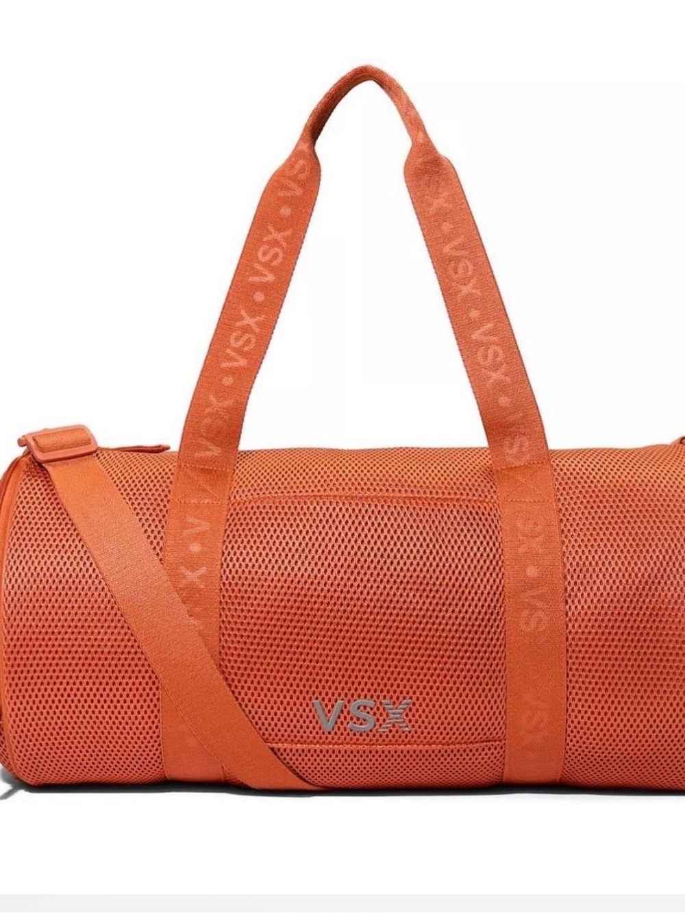 VSX Orange Mesh Barrel Duffel Bag